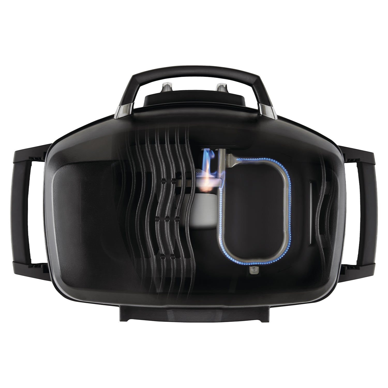 Napoleon TravelQ Portable Steel 2 burner Natural Gas Grill, Black (For Parts)