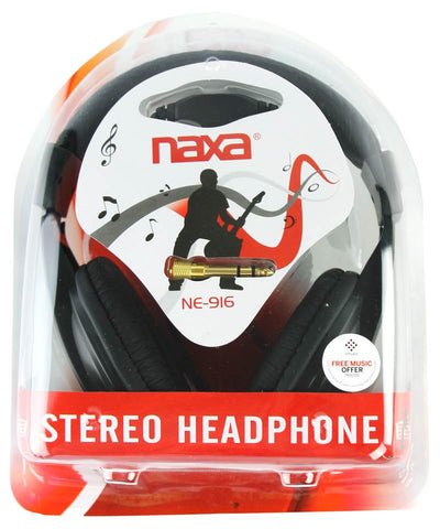 NAXA NE-916 Super Bass Professional Digital DJ Pro Stereo Headphones NX-916