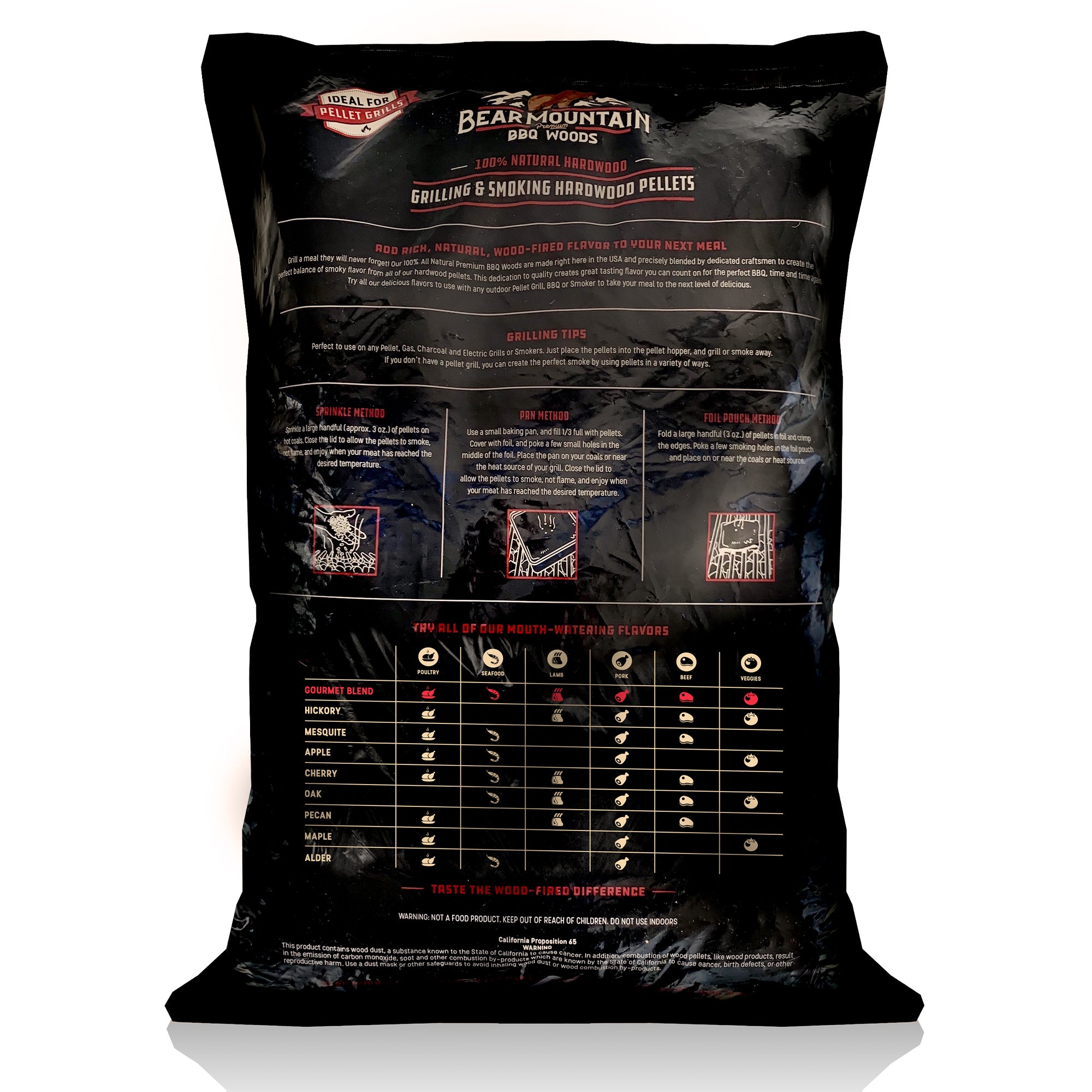 Bear Mountain BBQ All-Natural Hardwood Gourmet Smoker Pellets, 40 lbs (3 Pack)