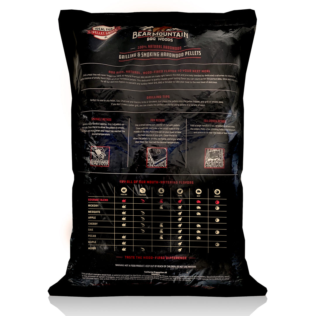 Bear Mountain BBQ All-Natural Hardwood Gourmet Smoker Pellets, 40 lbs (4 Pack)