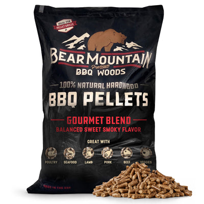 Bear Mountain BBQ FB99 All-Natural Hardwood Gourmet Blend Smoker Pellets, 40 lbs (For Parts) - VMInnovations