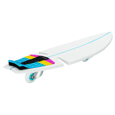 Razor RipStik Ripsurf 2 Wheel Twisty Surfboard Design Board, White (Open Box)