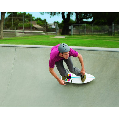 Razor RipStik Ripsurf 2 Wheel Twisty Surfboard Design Board, White (Open Box)