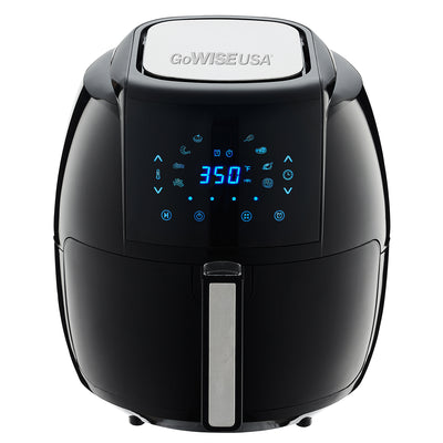 GoWISE USA 5.8 Qt 1700W 8-in-1 Programmable Digital Air Fryer XL, Black (Used)