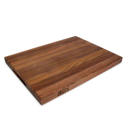 John Boos Walnut Wood Edge Grain Cutting Board, 20 x 15 x 1.5 Inches (Used)