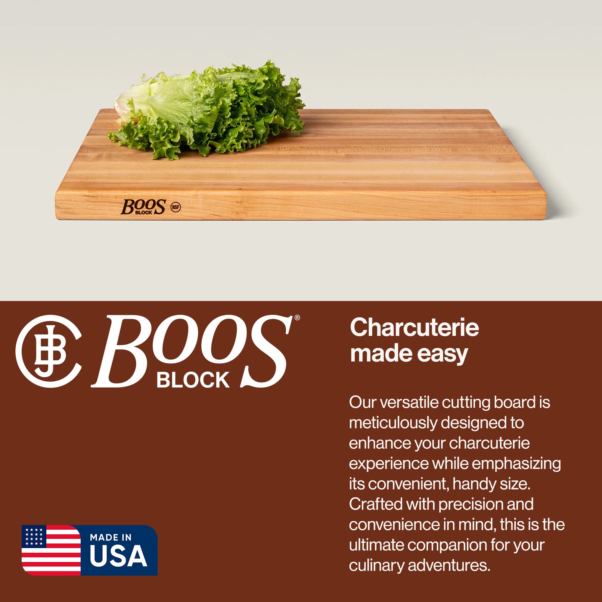 John Boos Maple Wood Edge Grain Cutting Board, 24 x 18 x 1.5 Inches (Used) - VMInnovations