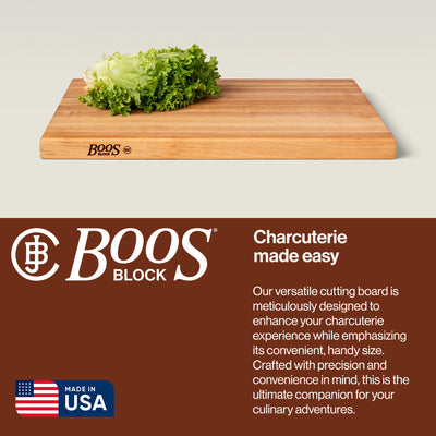 John Boos Maple Wood Edge Grain Cutting Board, 24 x 18 x 1.5 Inches (Used) - VMInnovations