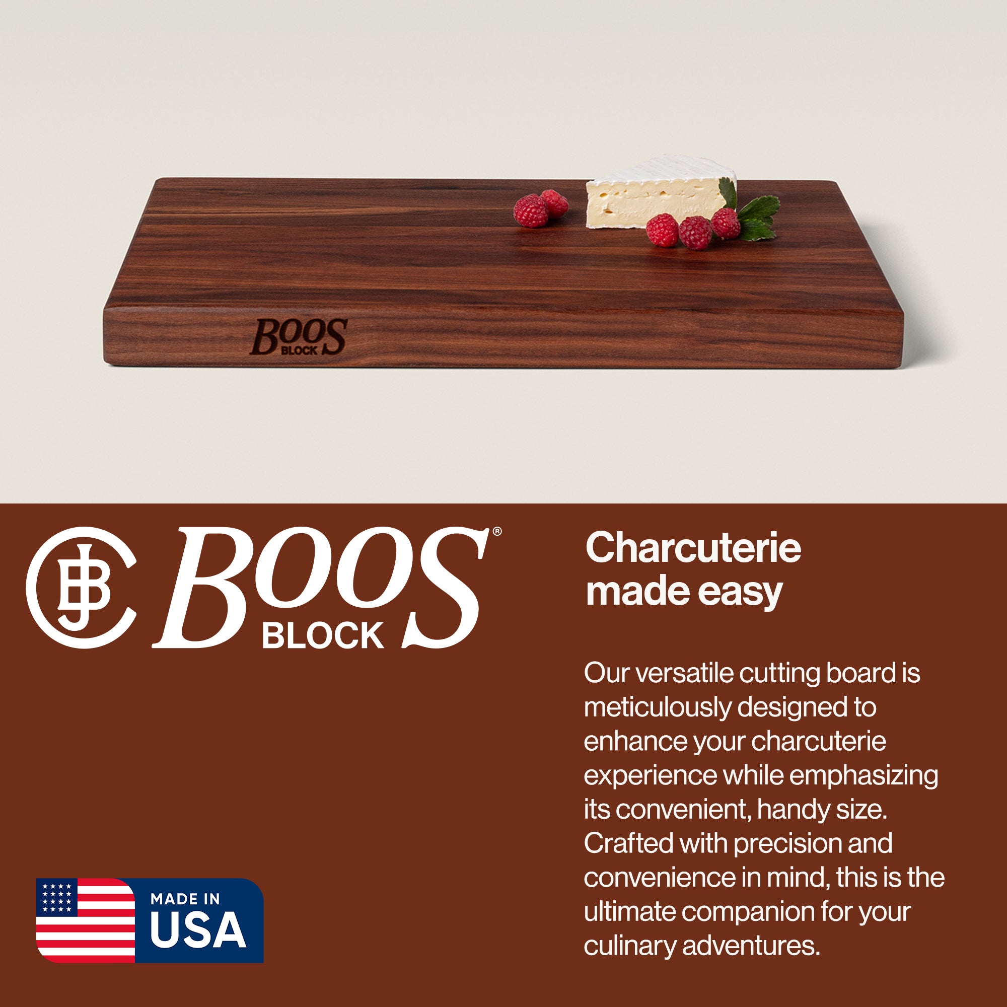 John Boos Walnut Grain Reversible Cutting Board, 18 x 12 x 1.5 Inches (Used) - VMInnovations