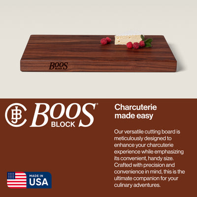 John Boos Walnut Grain Reversible Cutting Board, 18 x 12 x 1.5 Inches (Used) - VMInnovations