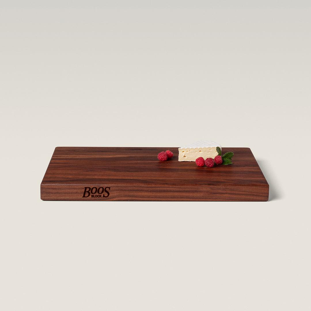 John Boos Walnut Wood Edge Grain Reversible Cutting Board, 18 x 12 x 1.5 Inches
