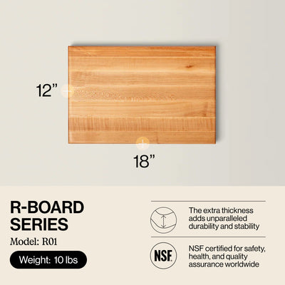 John Boos Maple 18" x 12" and 10" x 10" Carving Boards with 3 Piece Care Set