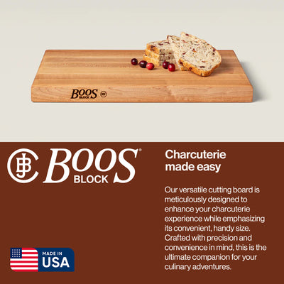John Boos Maple Wood Edge Grain Cutting Board, 18 x 12 x 1.5 Inches (Open Box)