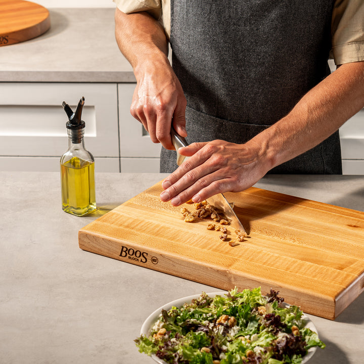 John Boos Maple Wood Edge Grain Reversible Cutting Board, 18 x 12 x 1.5 Inches