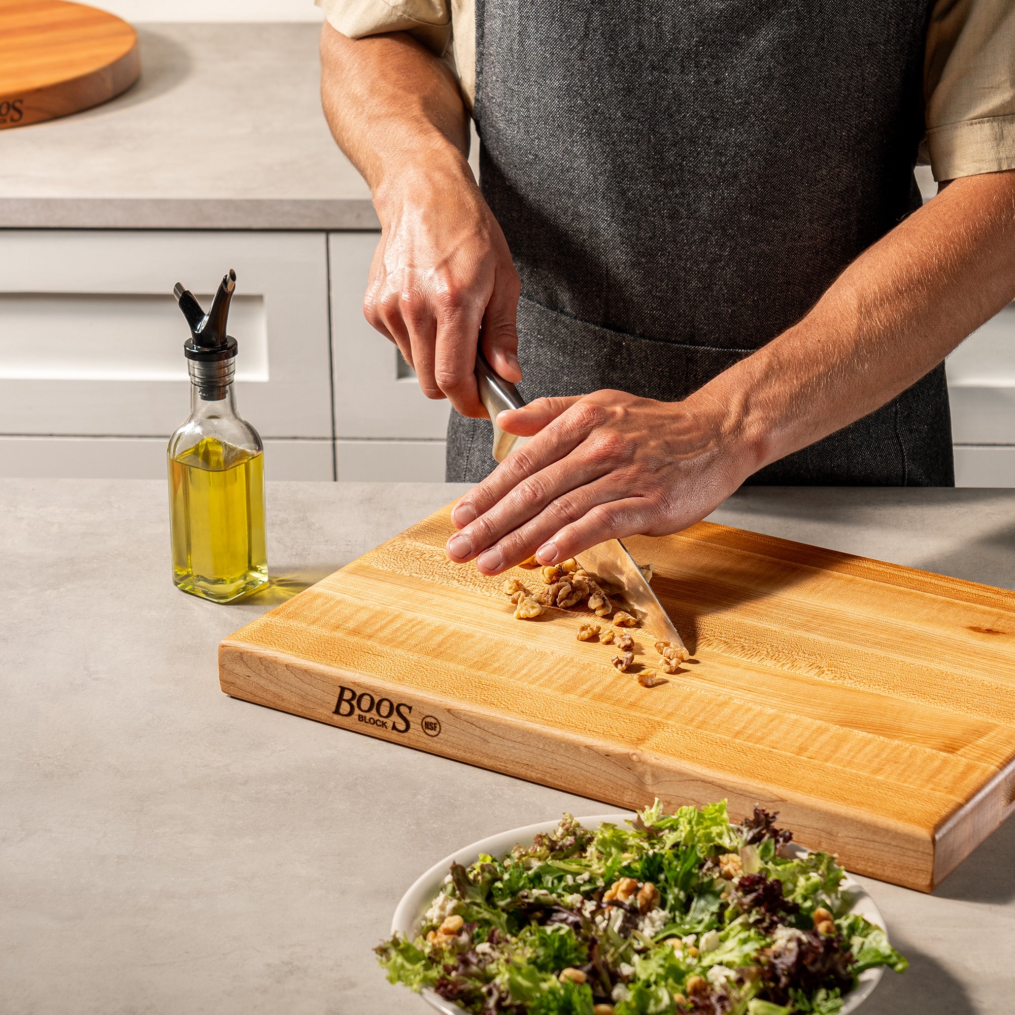 John Boos Maple Wood Edge Grain Cutting Board, 18 x 12 x 1.5 Inches (Open Box)