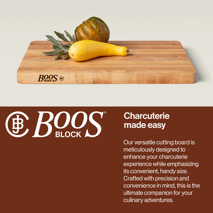 John Boos Chop N Slice Large Maple Wood End Grain Cutting Board, 20"x15"x1.25"