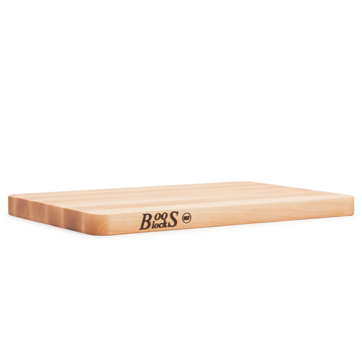 John Boos Chop N Slice Small Maple Wood Edge Grain Cutting Board, 16" x 10" x 1"