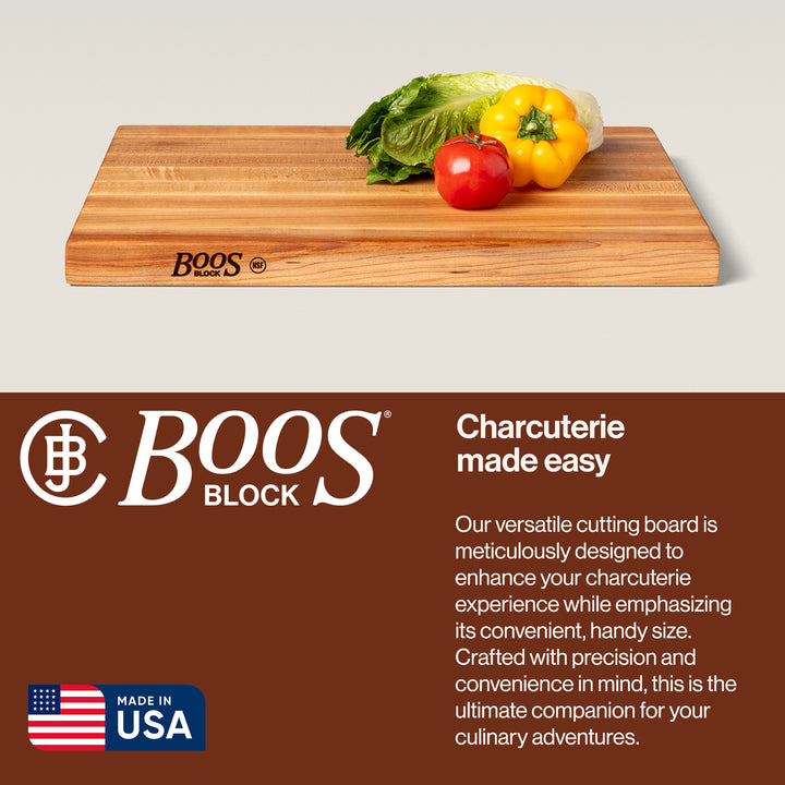 John Boos Maple Wood Edge Grain Reversible Cutting Board, 20x15x1.5 In (Used) - VMInnovations