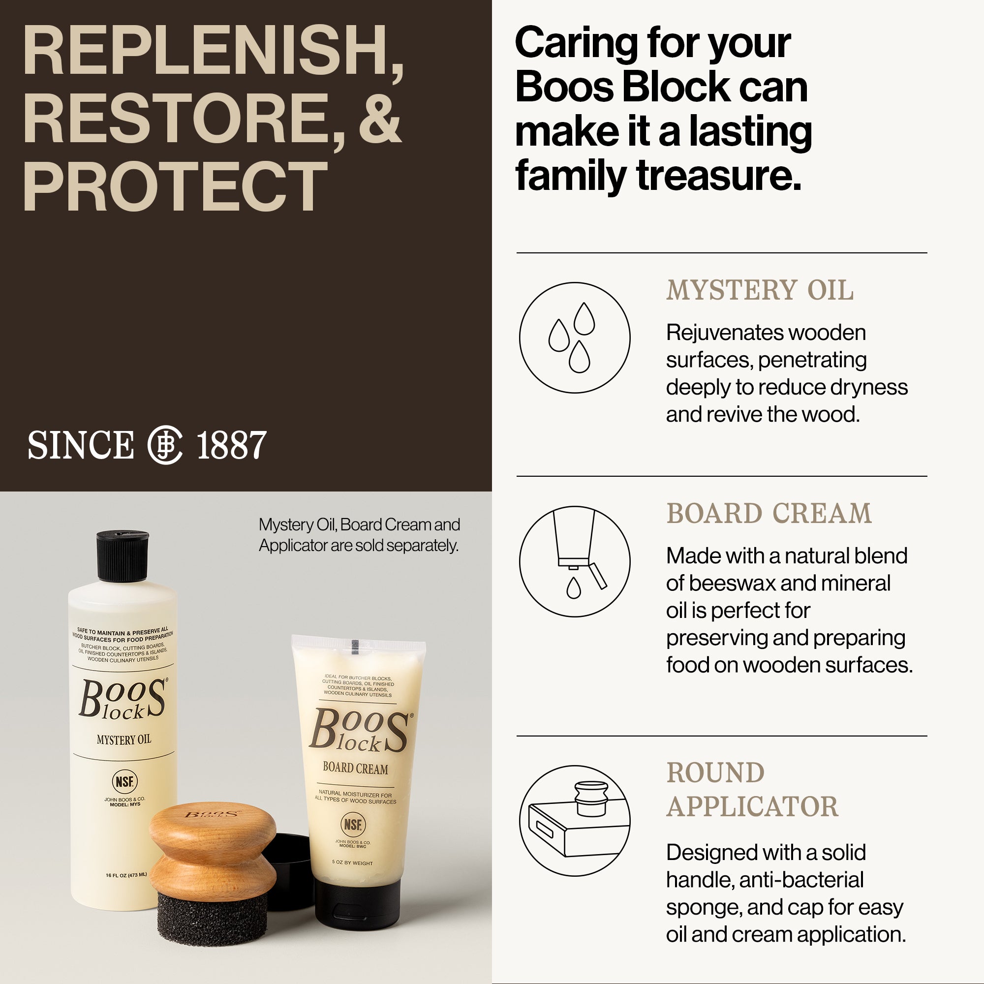 John Boos Walnut Wood Edge Grain Cutting Board, 24 x 18 x 1.5 Inches (Open Box) - VMInnovations