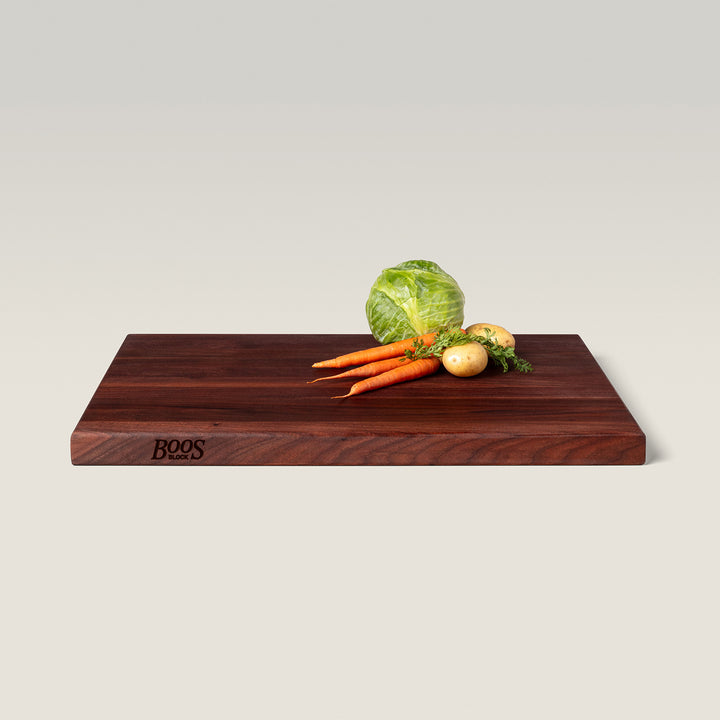 John Boos Walnut Wood Edge Grain Cutting Board, 24 x 18 x 1.5 Inches (Open Box) - VMInnovations
