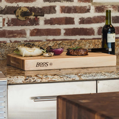John Boos Maple Wood Edge Grain Cutting Board, 24 x 18 x 2.25 Inches (Open Box)