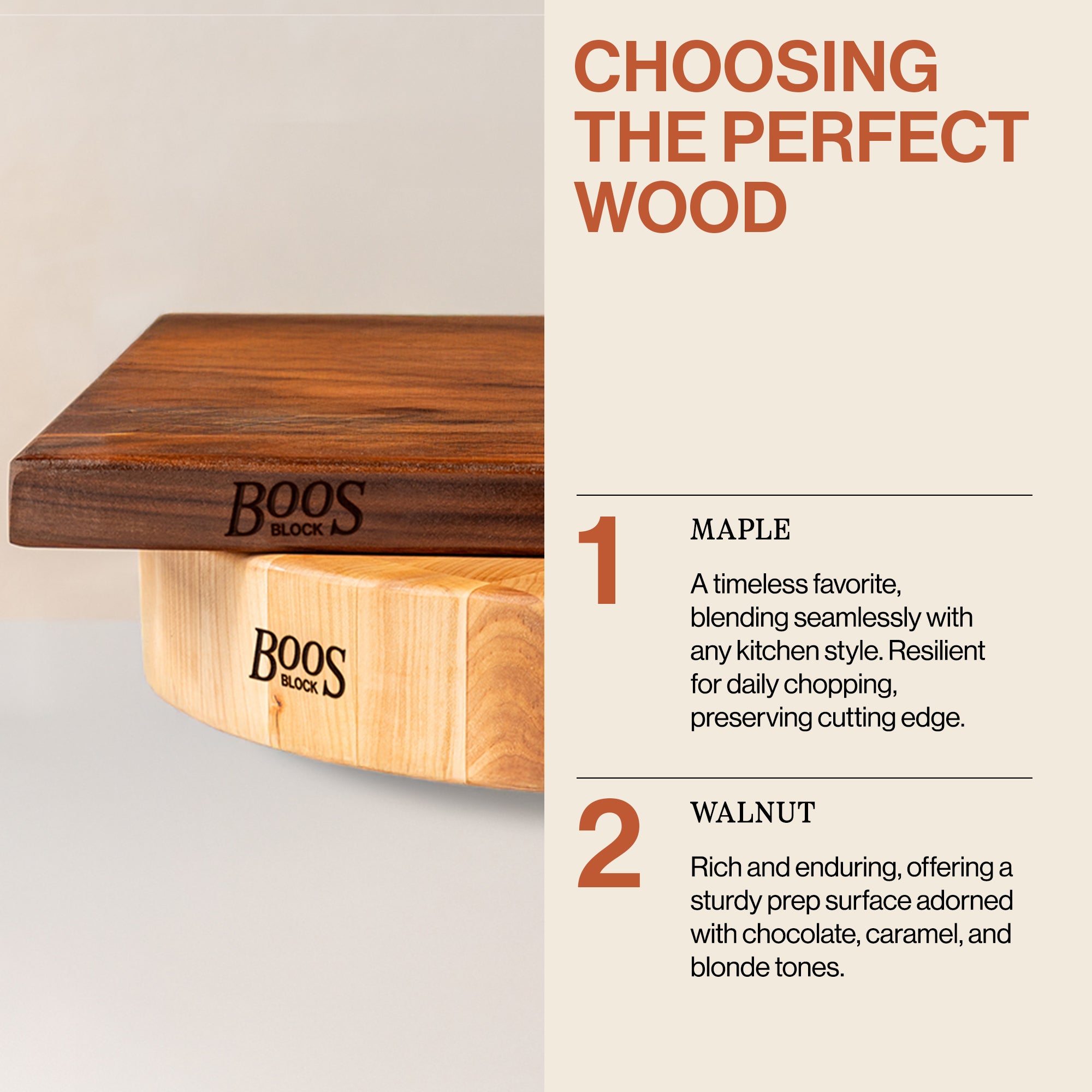 John Boos Maple Wood Reversible Chopping Block w/ Care Oil, Cream, & Applicator - VMInnovations