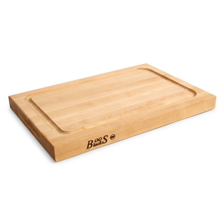 John Boos Block BBQBD 12" Cutting/Carving Board w/Juice Groove, Maple Wood(Used) - VMInnovations