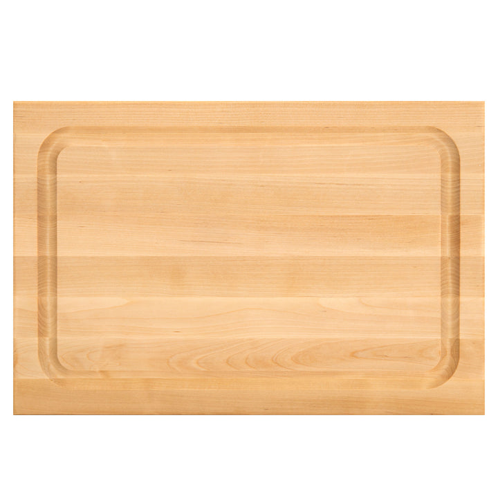 John Boos BBQ Collection Reversible Wood Cutting Board w/Juice Groove, Maple - VMInnovations