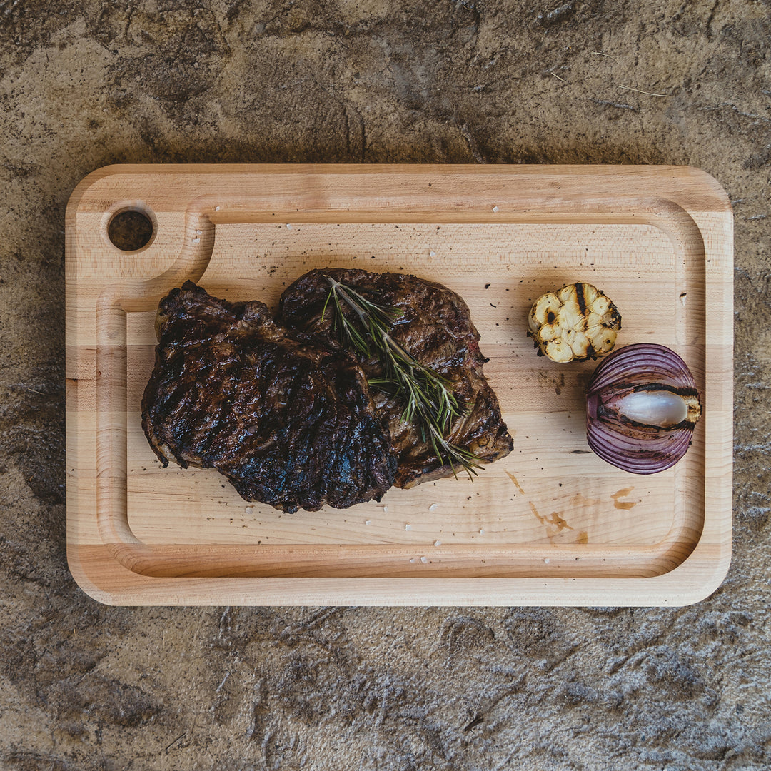 John Boos Prestige Maple Wood Edge Grain Kitchen Cutting Board,20" x 15" x 1.25" - VMInnovations