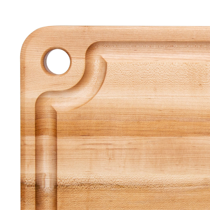 John Boos Prestige Maple Wood Edge Grain Kitchen Cutting Board,18" x 12" x 1.25"