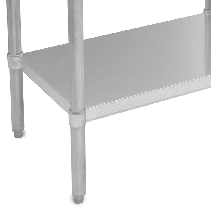 John Boos Maple Wood Top Work Table with Lower Shelf, 36 x 24 x 1.5" (Open Box) - VMInnovations