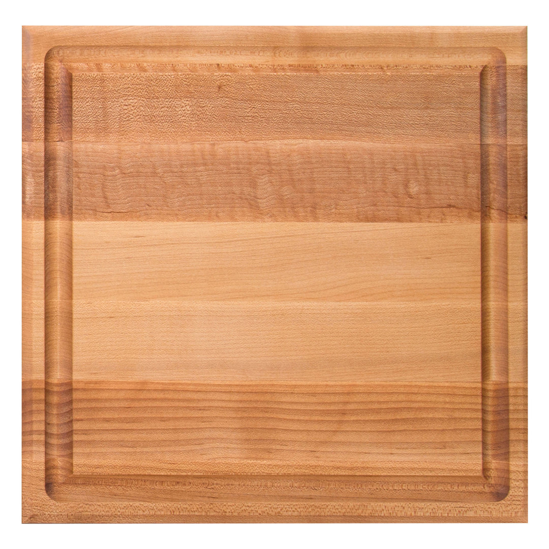 John Boos Square Maple Wood Cutting Board w/Juice Groove, 12" x 12" x 1.5"(Used)