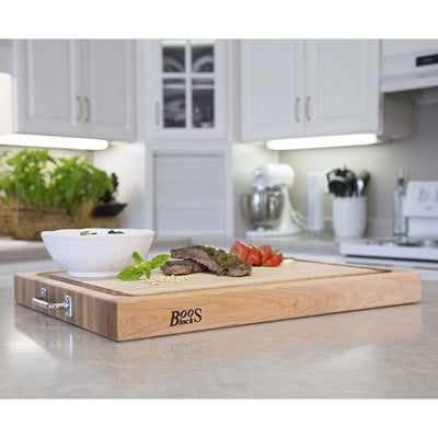 John Boos Block 24 x 18" Edge Grain Maple Wood Reversible CuttingBoard(Open Box)