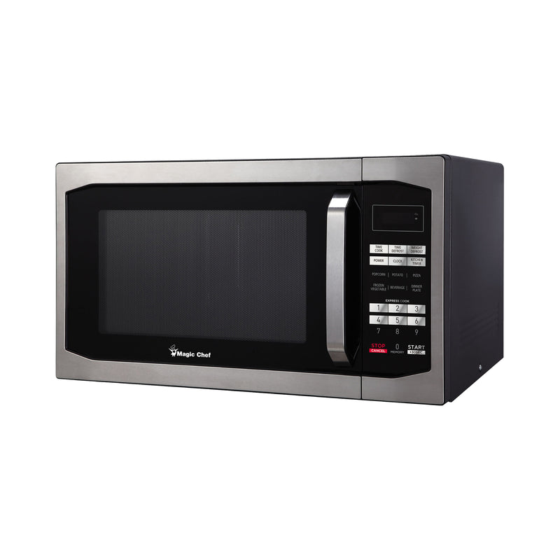 Magic Chef MCM1611ST 1100 Watt 1.6 Cubic Feet Digital Microwave, Stainless Steel