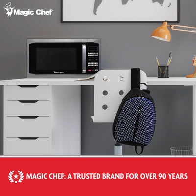 Magic Chef 1100 Watt 1.6 Cubic Feet Digital Microwave, Stainless Steel(Open Box) - VMInnovations