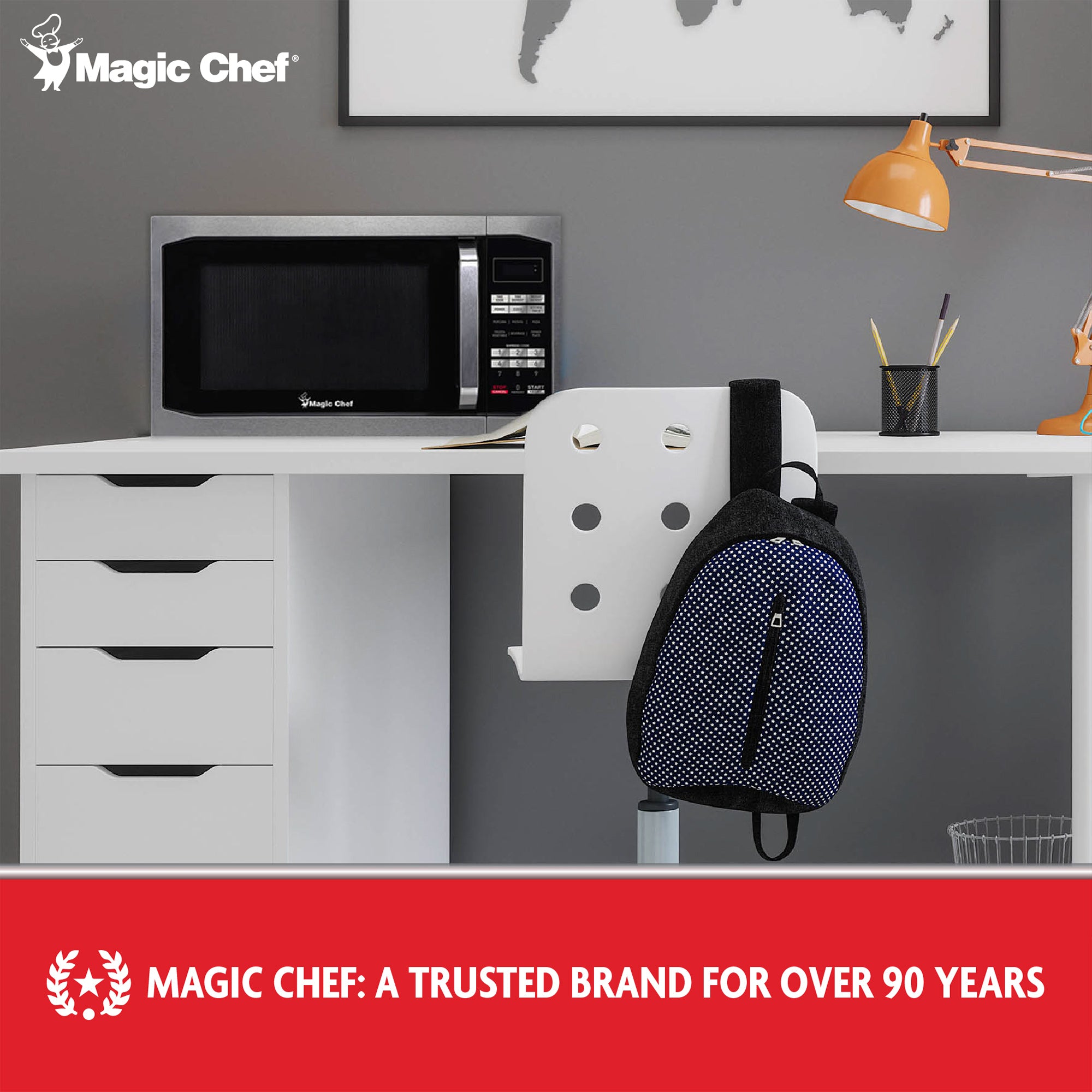 Magic Chef 1100 Watt 1.6 Cubic Feet Digital Microwave, Stainless Steel (Used) - VMInnovations