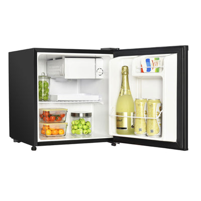 Magic Chef MCR170BE Mini Refrigerator with Freezer Shelf, 1.7 Cubic Feet, Black