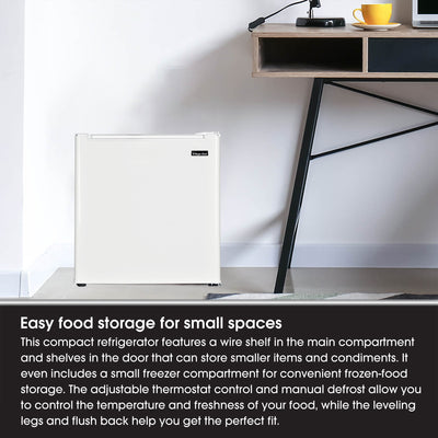 Magic Chef Mini Refrigerator with Freezer Shelf, 1.7 Cubic Feet (For Parts)