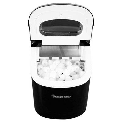 Magic Chef MCIM22B Portable Countertop Ice Maker, 27 LBs Per Day, Black (Used) - VMInnovations