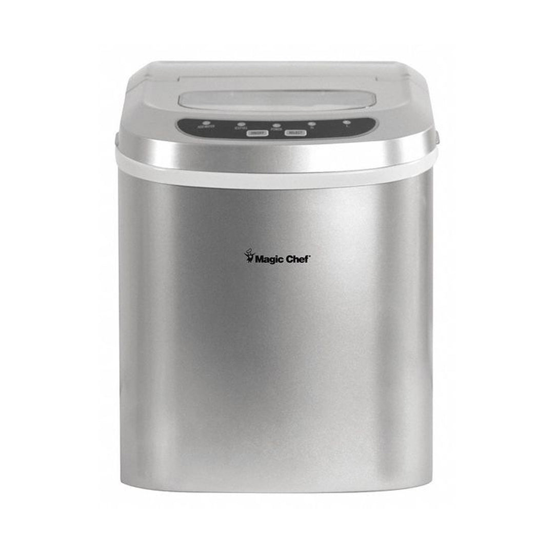 Magic Chef Portable Countertop Ice Maker, 27 Pounds Per Day, Silver (For Parts)