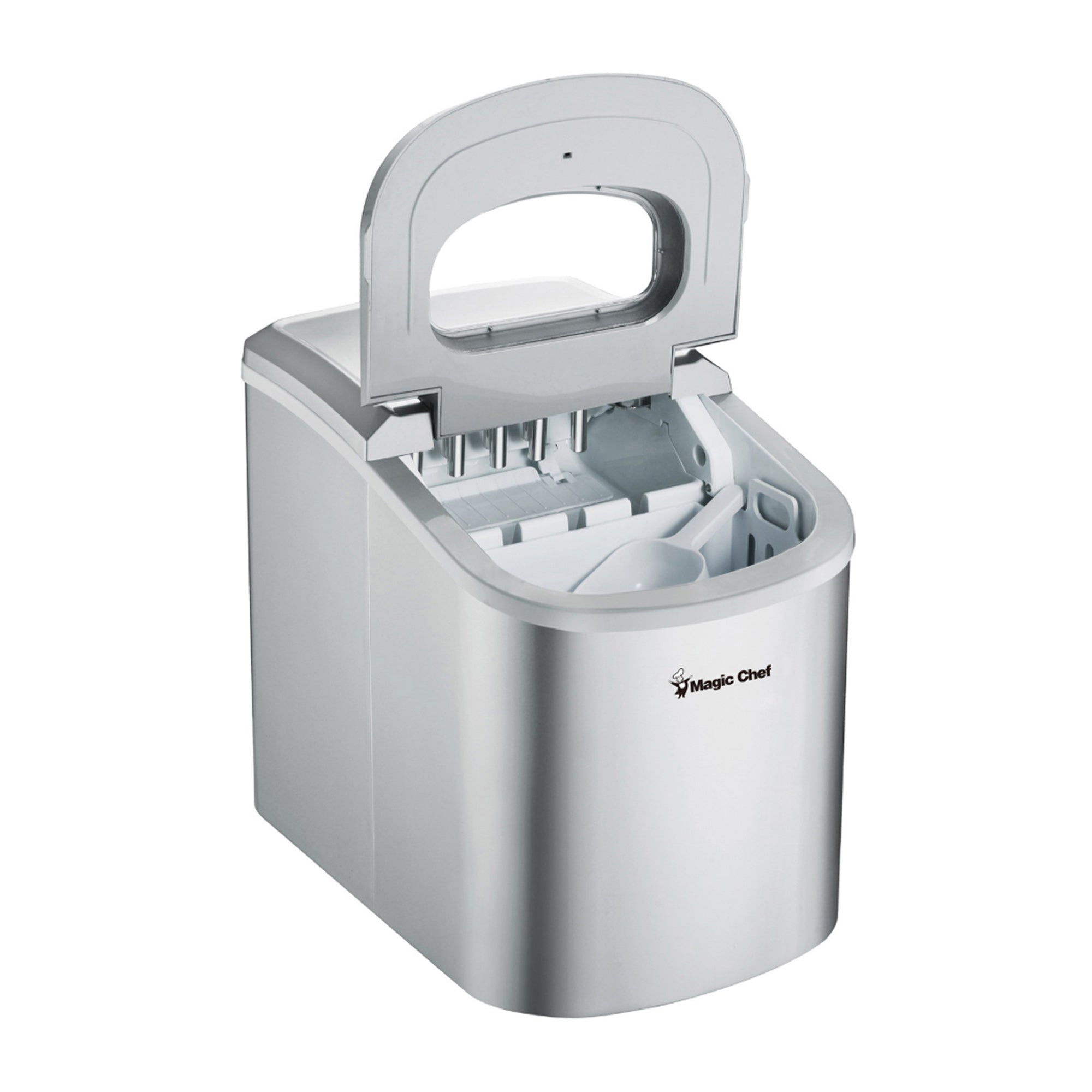 Magic Chef Portable Countertop Ice Maker, 27 Pounds Per Day, Silver (For Parts) - VMInnovations