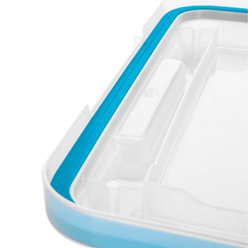 Sterilite 12 Qt Plastic Storage Bin Container Clear Gasket Sealed Box, (6 Pack)