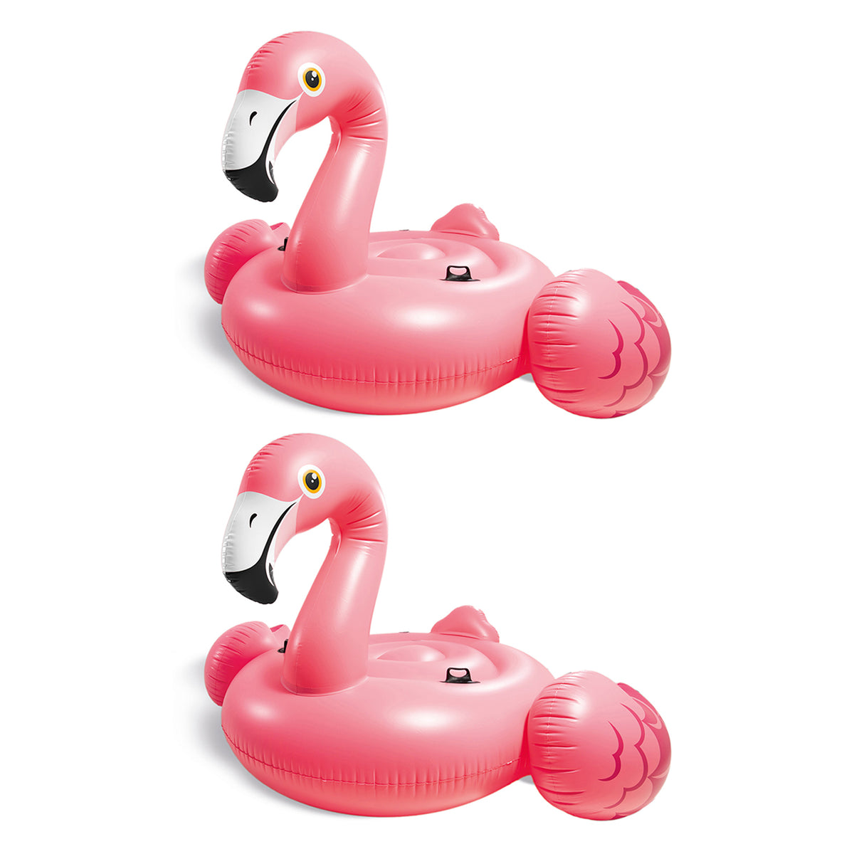 Intex 57288EP Giant Inflatable 80 Inch Mega Flamingo Ride On Pool Float (2 Pack)