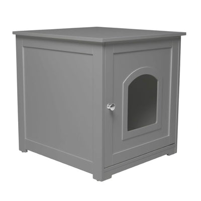 zoovilla Kitty Litter Loo Hidden Litter Box Enclosure Furniture, Gray (Used) - VMInnovations