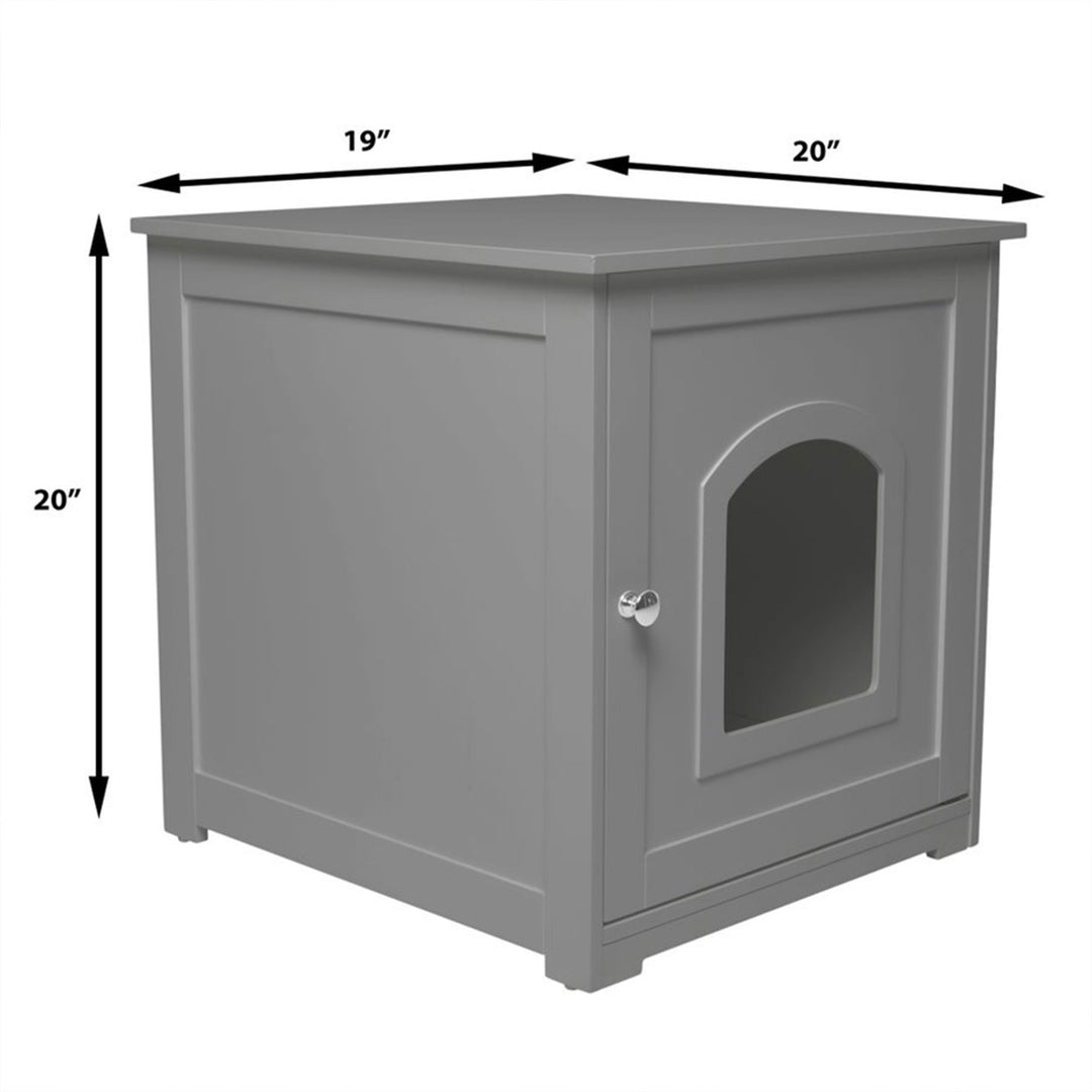 zoovilla Kitty Litter Loo Hidden Litter Box Enclosure Furniture, Gray (Used) - VMInnovations