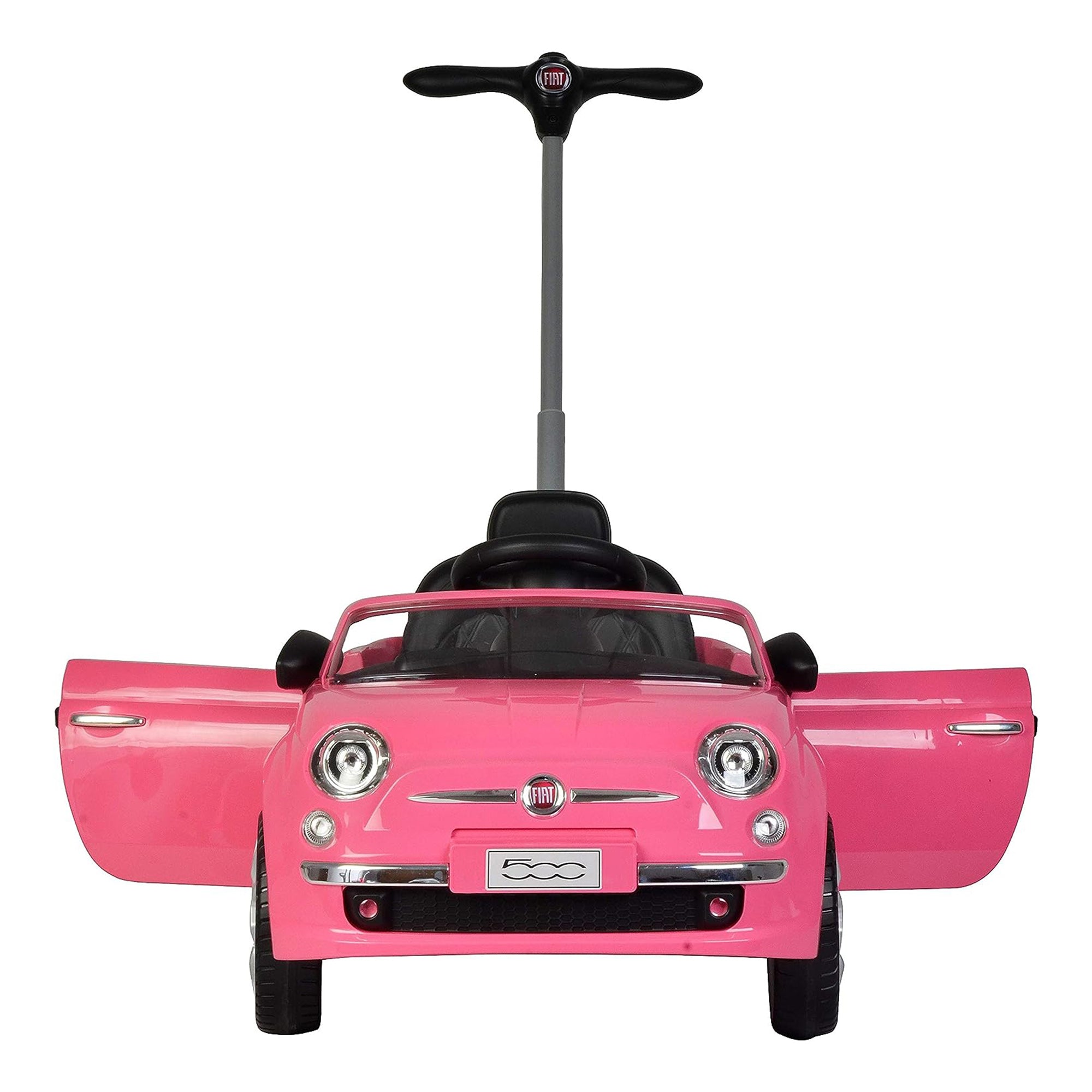 Best Ride On Cars 2-in-1 Fiat Baby Toddler Push Car Stroller, Pink (For Parts) - VMInnovations