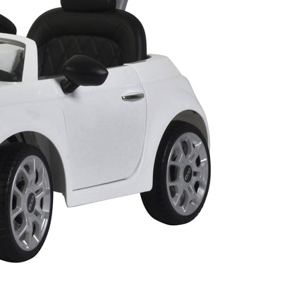 Best Ride On Cars 2-in-1 Fiat 500 Model Toddler Push Car Stroller (For Parts) - VMInnovations