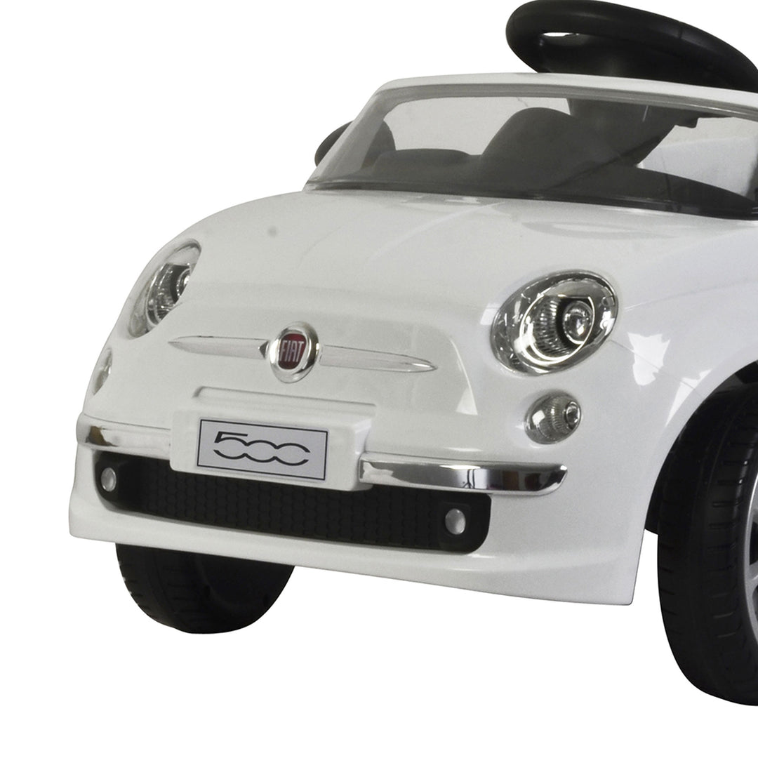 Best Ride On Cars 2-n-1 Fiat 500 Model Baby Toddler Toy Push Car Stroller, White