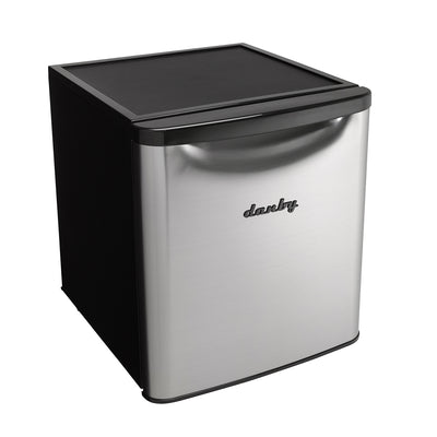Danby 1.7 Cubic Foot Classic Compact Refrigerator, Stainless Finish (Open Box)