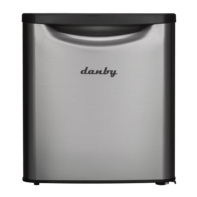 Danby 1.7 Cubic Foot Classic Compact Refrigerator, Stainless Finish (Open Box)