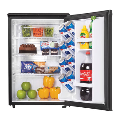 Danby 2.6 Cubic Feet Compact Freestanding Refrigerator, Black (Used)